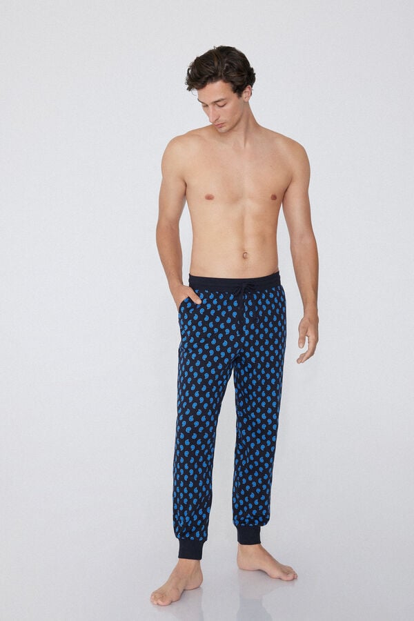 Tezenis Pantalón de Chándal de Algodón Grueso con Estampado y Bolsillos Devoluciones gratuitas