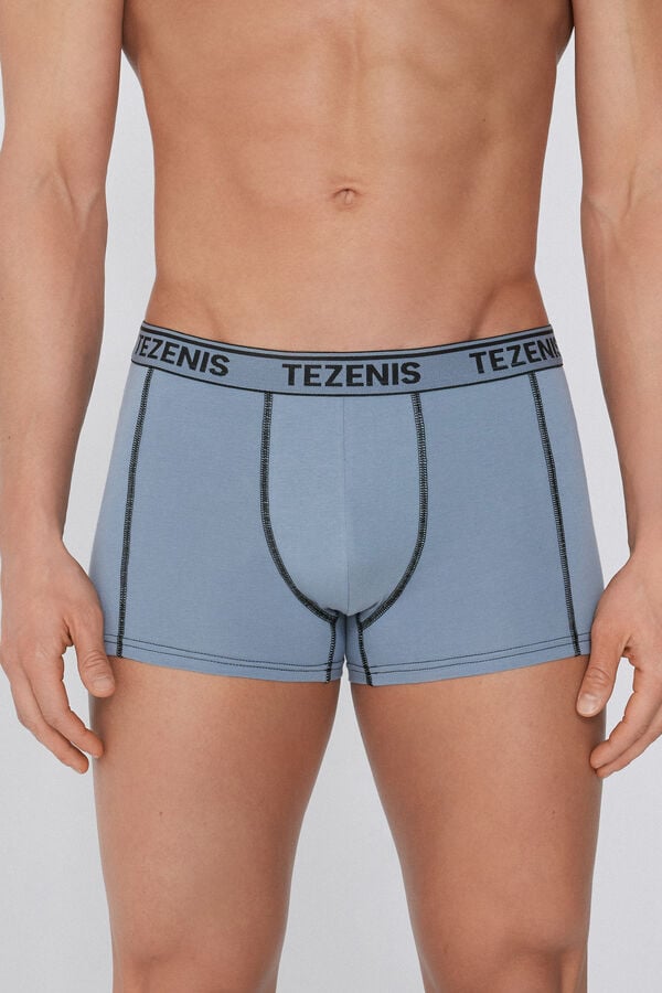Tezenis Bóxer de Algodón Orgánico con Costuras en Contraste con Logo Descuento