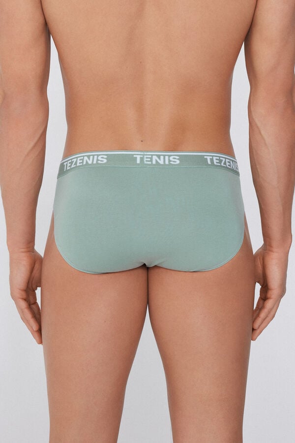 Tezenis Calzoncillos de Algodón con Costuras en Contraste con Logo Mejor oferta