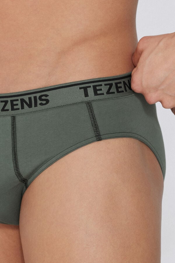 Tezenis Calzoncillos de Algodón con Costuras en Contraste con Logo Rebajas online