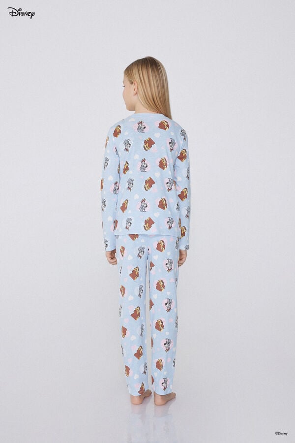 Tezenis Pijama Largo de Algodón con Estampado de Disney de La Dama y el Vagabundo Precio de fábrica
