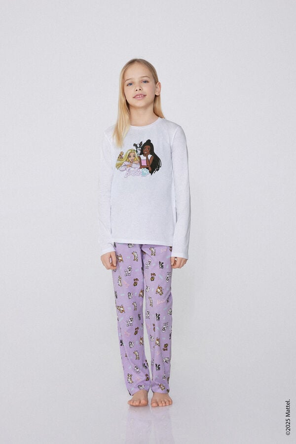 Tezenis Pijama Largo Algodón Estampado Barbie para Niña Promoción por tiempo limitado