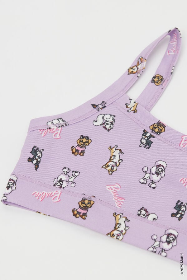 Tezenis Brasier de Algodón Estampado Barbie Niña Ofertas de temporada