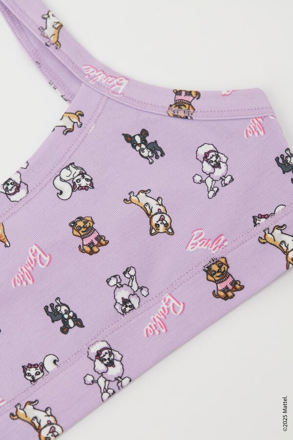 Tezenis Brasier de Algodón Estampado Barbie Niña Ofertas de temporada