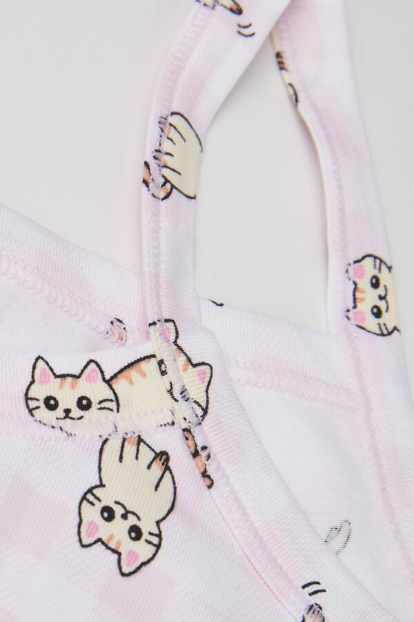 Tezenis Brasier Niña Basic de Algodón Estampado Venta caliente