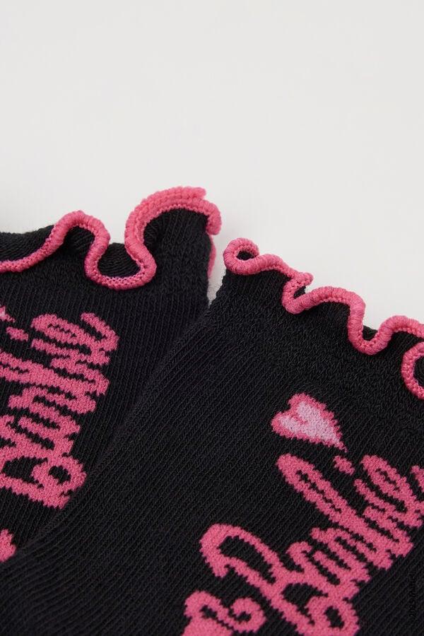Tezenis Calcetines Cortos con Punto Festoneado Barbie Niña Rebajas de fin de temporada