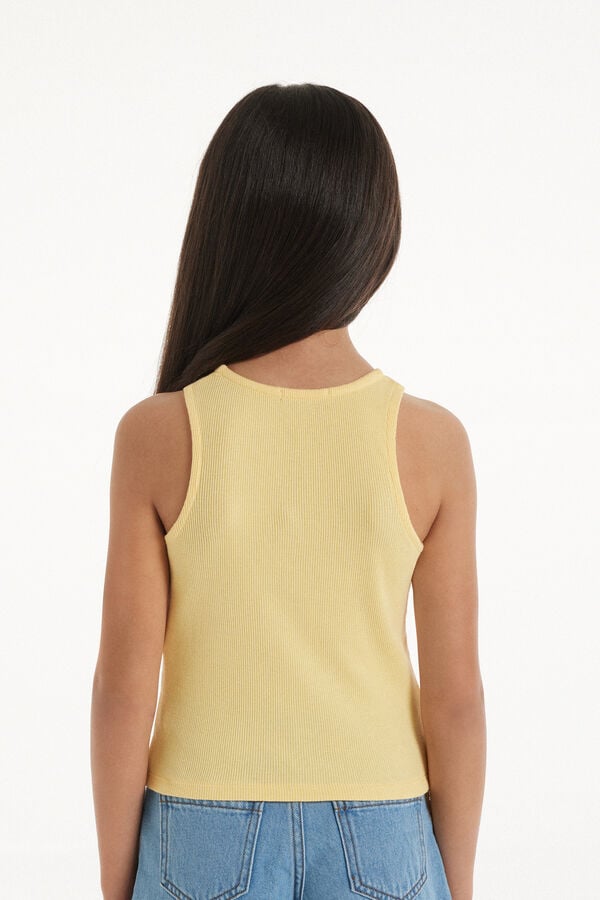 Tezenis Camiseta de Tirantes Anchos de Canalé para Niña ÚLTIMAS EDICIONES