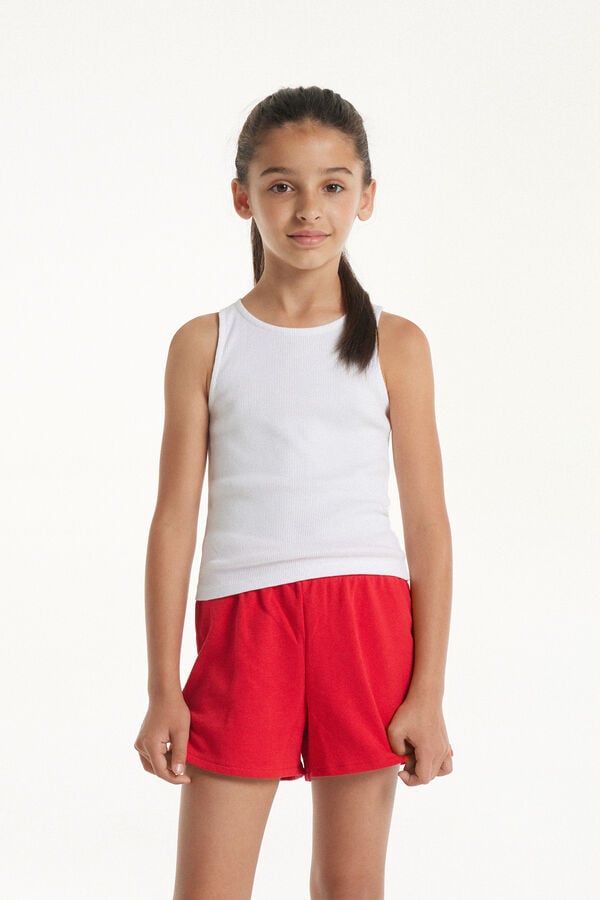 Tezenis Camiseta de Tirantes Anchos de Canalé para Niña Últimos 2 días