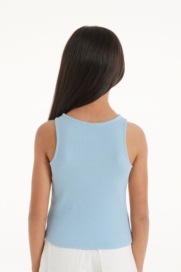 Tezenis Camiseta de Tirantes Anchos de Canalé para Niña Último día