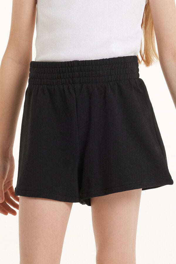 Tezenis Pantalón Corto de Felpa de Algodón Básico para Niña Oferta especial de fábrica