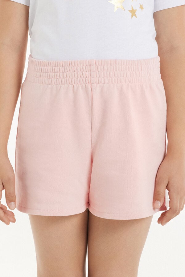 Tezenis Pantalón Corto de Felpa de Algodón Básico para Niña Promoción trimestral