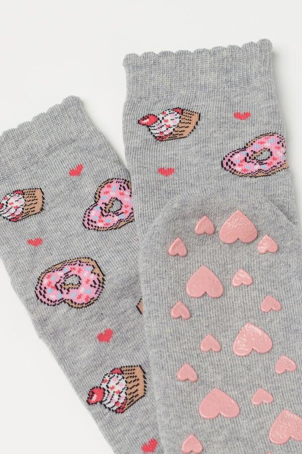 Tezenis Calcetines Antideslizantes Algodón Ligero Estampado para Niña Grandes ahorros