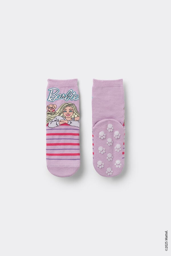Tezenis Calcetines Antideslizantes Cortos Estampado Barbie para Niña Rebajas de fin de temporada