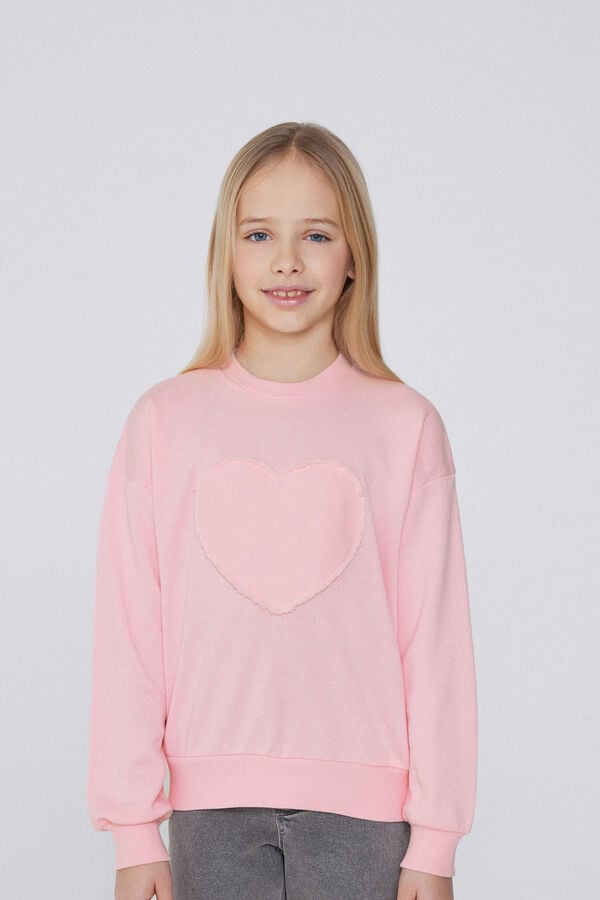 Tezenis Sudadera con Cuello Redondo y Parche Niña Venta caliente