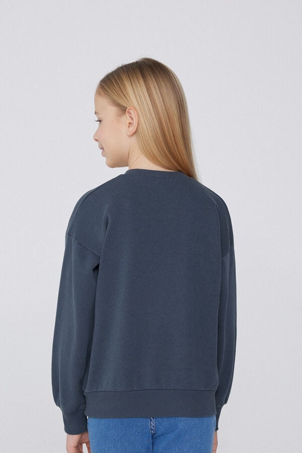 Tezenis Sudadera con Cuello Redondo y Parche Niña En oferta