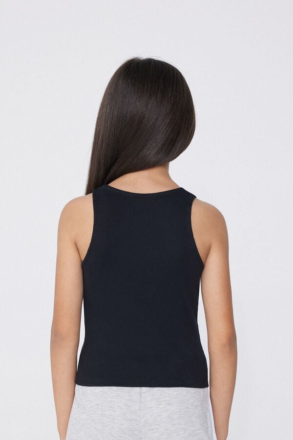 Tezenis Camiseta de Tirantes Anchos de Canalé para Niña COMPRAR AHORA
