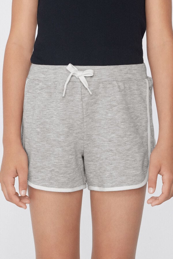 Tezenis Shorts Felpa Algodón Ribetes Niña