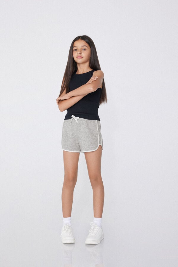 Tezenis Shorts Felpa Algodón Ribetes Niña Últimos 2 días