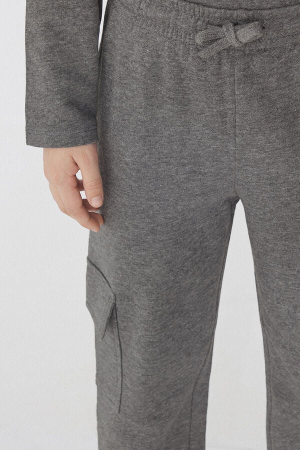 Tezenis Jogger Cargo de Felpa para Niño Ofertas especiales