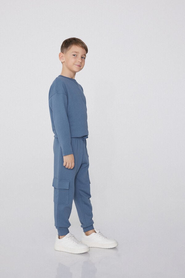Tezenis Jogger Cargo de Felpa para Niño Grandes ahorros