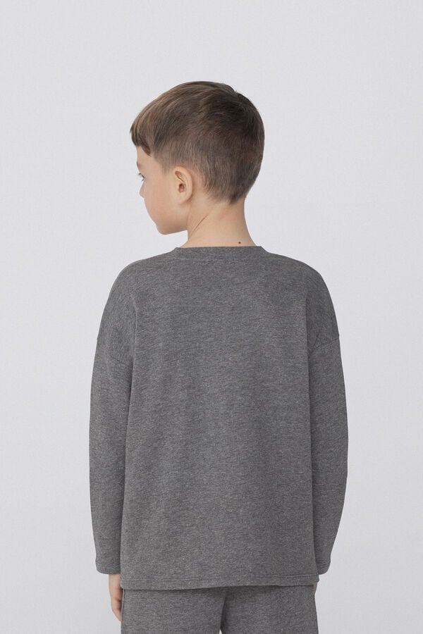 Tezenis Sudadera Manga Larga Cuello Redondo y Bolsillo Niño Precio ultrabajo