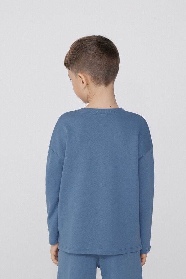 Tezenis Sudadera Manga Larga Cuello Redondo y Bolsillo Niño 2025