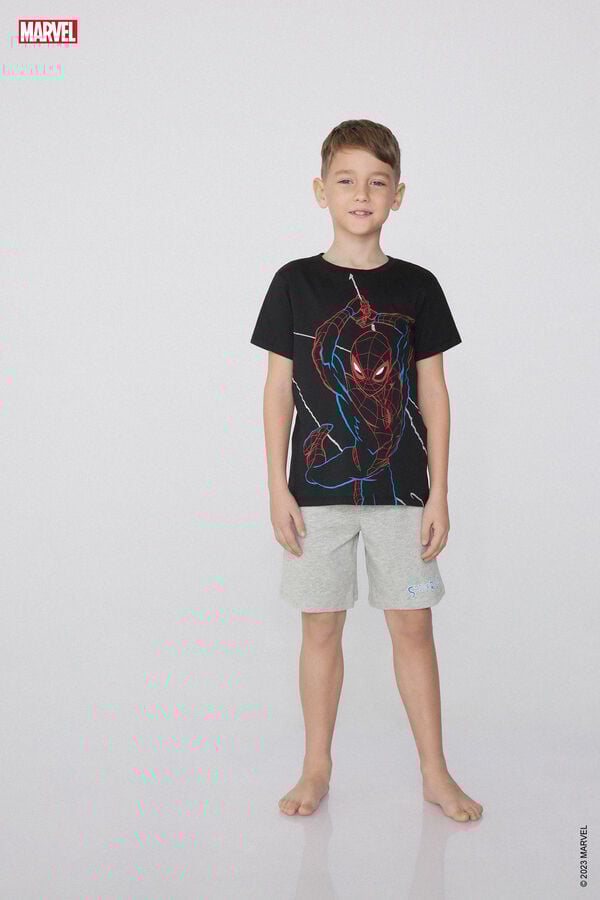 Tezenis Pijama Corto de Algodón con Estampado Spider-Man Descuento