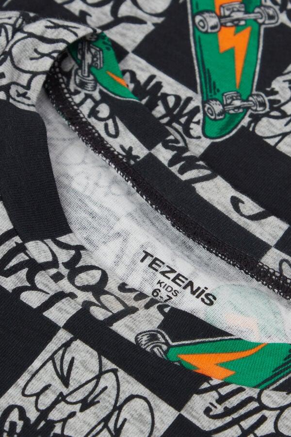 Tezenis Pijama Corto Niño Media Manga Algodón Estampado Street Tienda