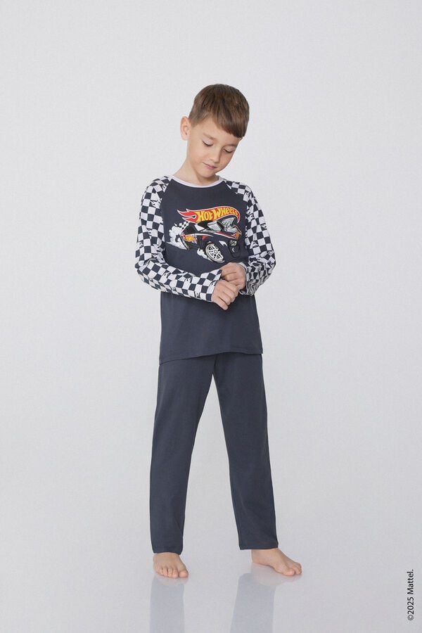 Tezenis Pijama Largo Algodón Estampado Hot Wheels para Niño Liquidación