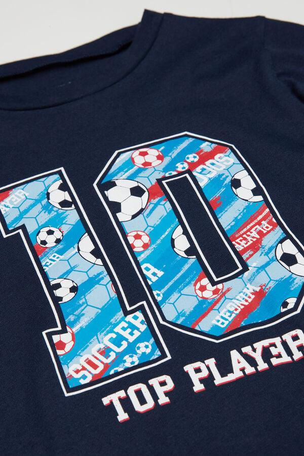 Tezenis Pijama Largo Algodón Estampado Football Niño Rebajas online