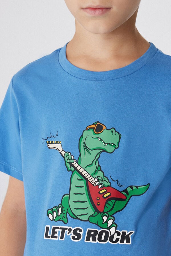 Tezenis Pijama Corto de Algodón con Estampado de Dinosaurio Envío gratis