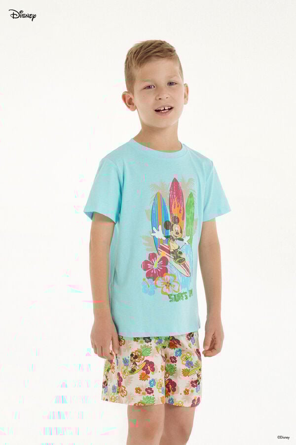 Tezenis Pijama Corto con Estampado de Mickey Mouse de Disney para Niño Precio de fábrica
