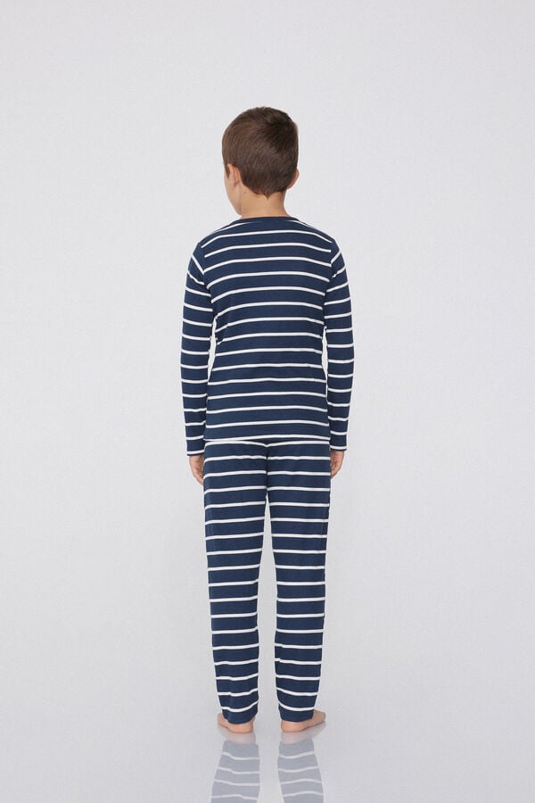 Tezenis Pijama Largo de Canalé de Algodón para Niño Oferta especial de fábrica