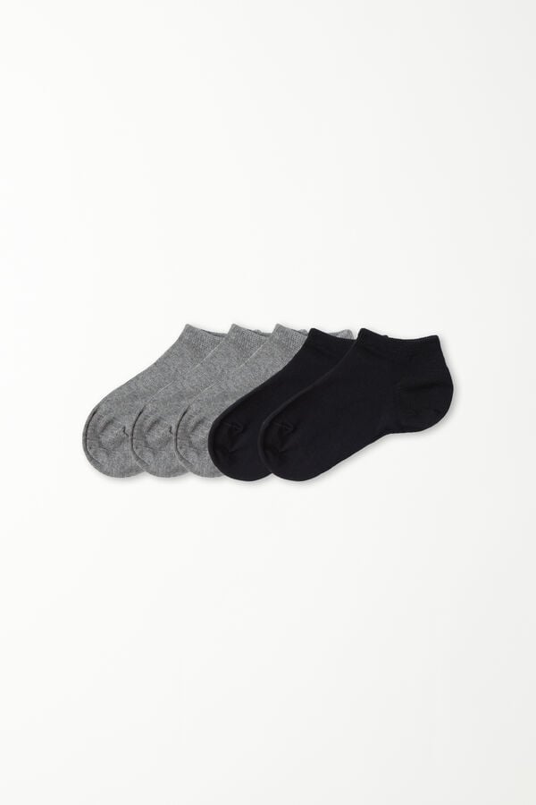 Tezenis 5 Pares de Calcetines Cortos de Algodón Unisex para Niños Ofertas de temporada