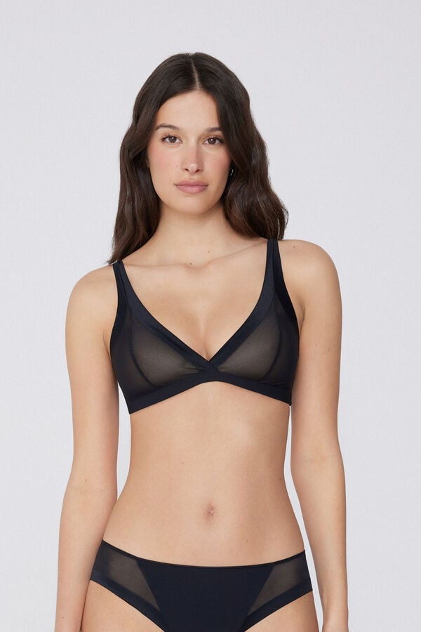 Tezenis Sujetador triangular con relleno ligero de tul Havana Essential Outlet
