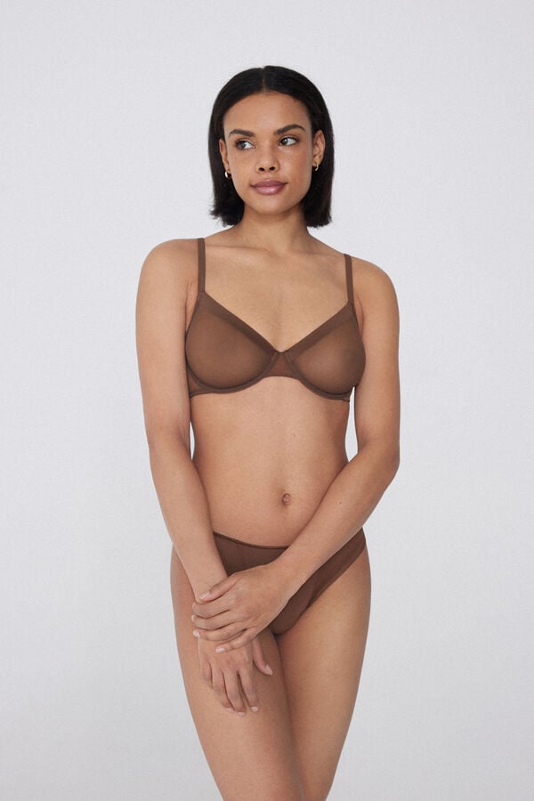 Tezenis Sujetador balconette de tul Paris Essential Rebajas