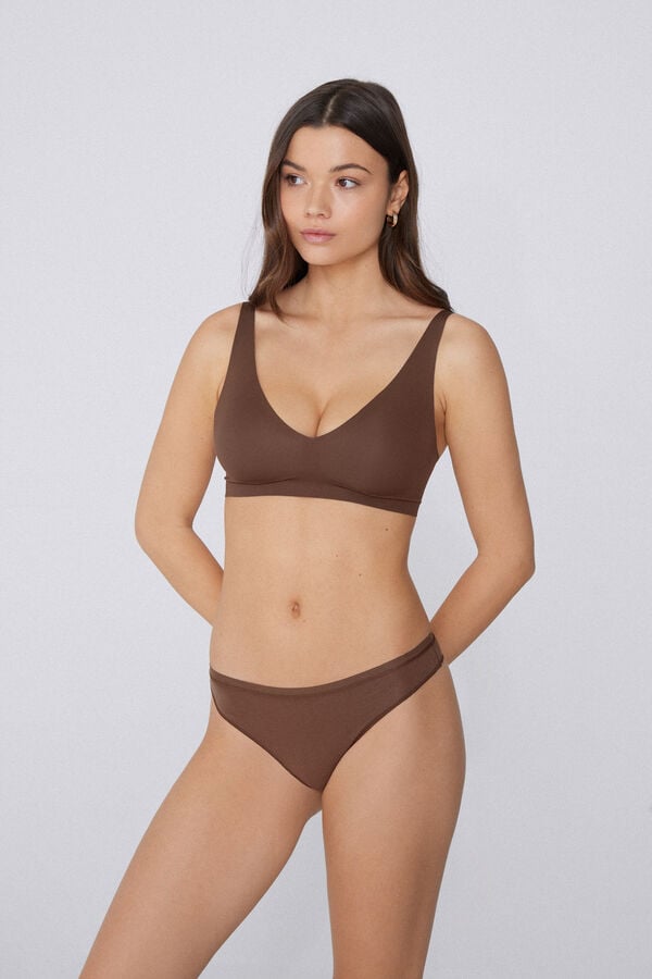 Tezenis Brasileña en Algodón Orgánico Color Sólido Los más vendidos
