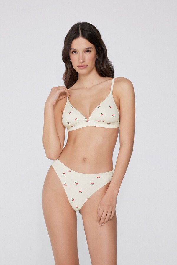 Tezenis Sujetador Triángulo Algodón Lisbon Comfy Rib Liquidación