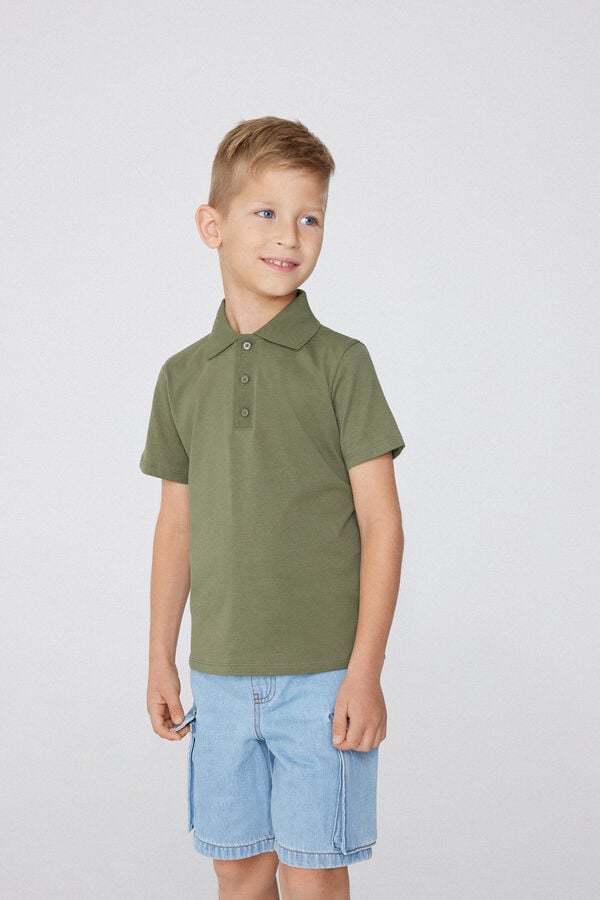 Tezenis Polo de Manga Corta de Algodón para Niño Solo hoy