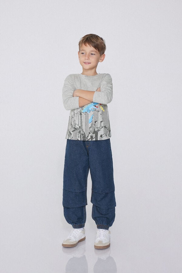 Tezenis Pantalón de Chándal de Denim para Niño Superdescuento