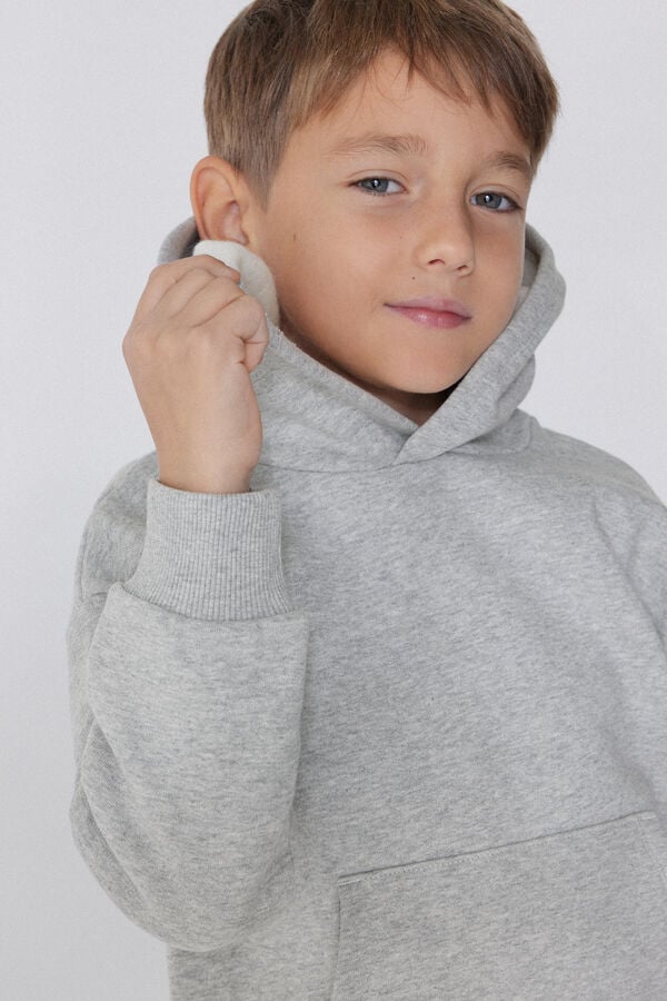 Tezenis Sudadera Gruesa de Manga Larga con Capucha y Bolsillo Grande Ahorra y exporta