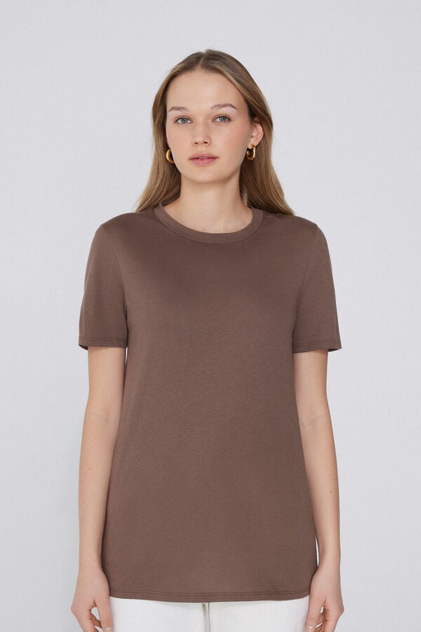 Tezenis Camiseta Basic Cuello Redondo de Algodón Ofertas