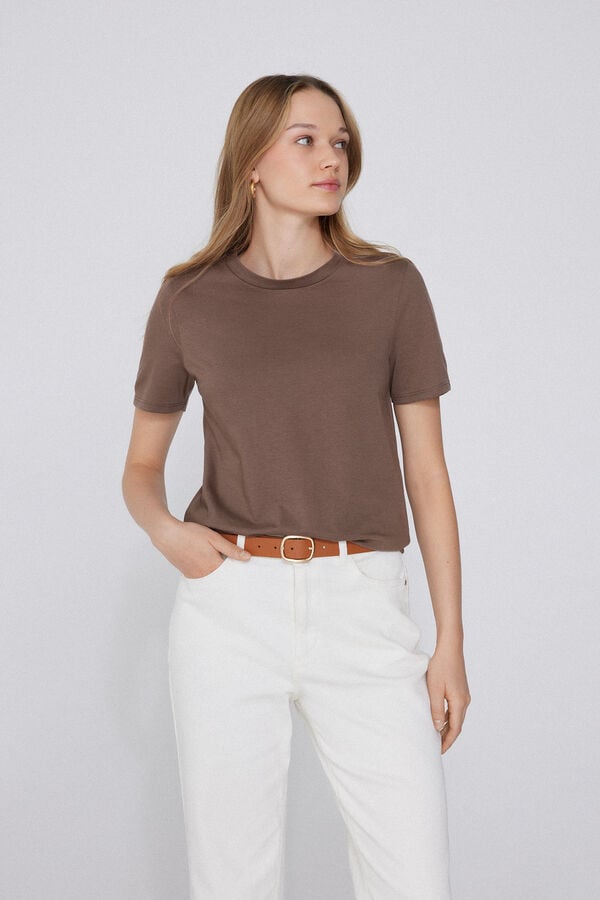 Tezenis Camiseta Basic Cuello Redondo de Algodón Ofertas