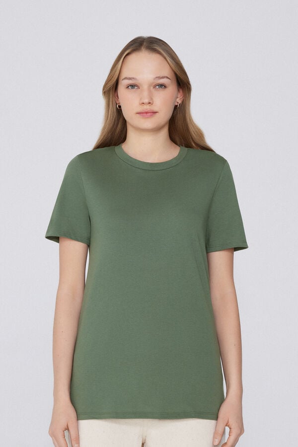 Tezenis Camiseta Basic Cuello Redondo de Algodón Venta caliente