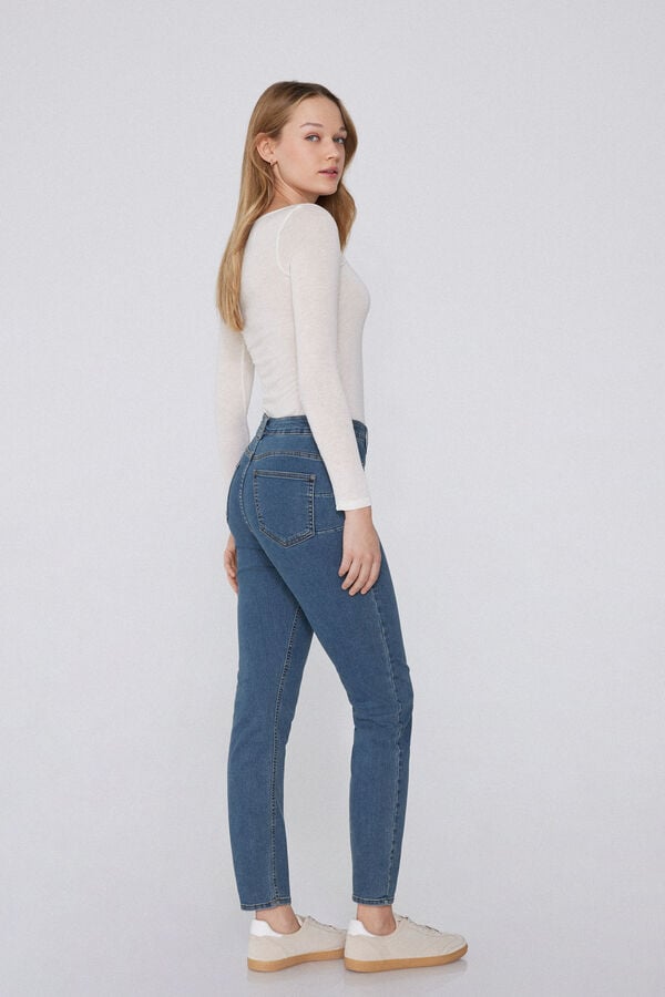 Tezenis Jeggings de Talle Alto con Efecto Push-Up Ahorra y exporta