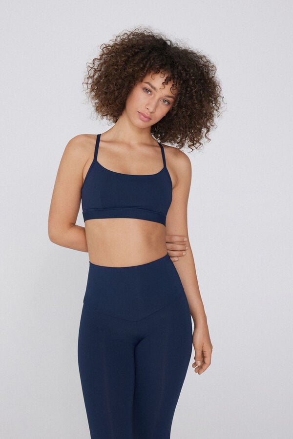 Tezenis Top Deportivo Corto con Relleno y Tirantes Finos Venta caliente
