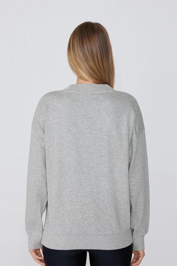 Tezenis Sudadera Gruesa Manga Larga Escote Pico Oferta especial