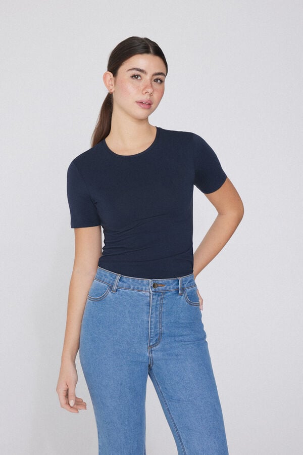 Tezenis Camiseta Algodón Elástico Cuello Redondo Grandes descuentos
