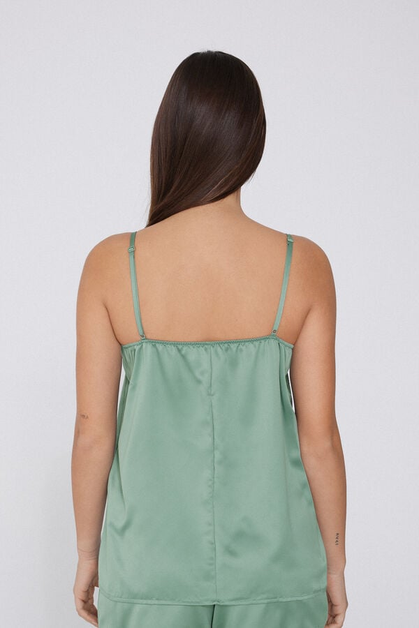 Tezenis Camiseta de Tirantes Finos de Raso y Encaje Precio ultrabajo