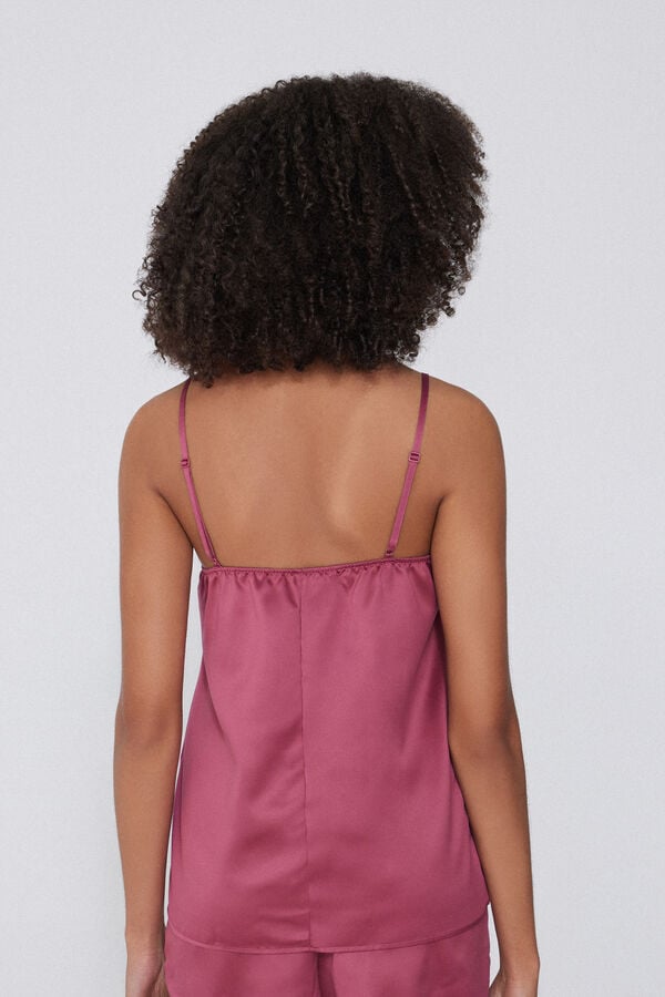 Tezenis Camiseta de Tirantes Finos de Raso y Encaje Rebajas